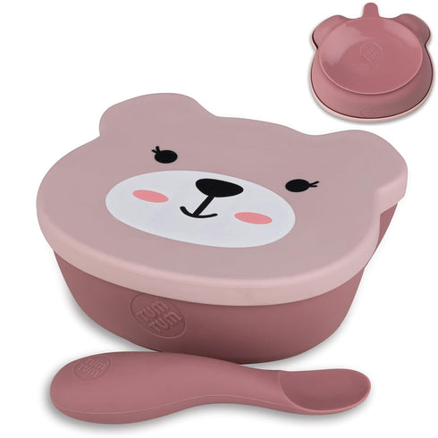 TUM TUM Suction Bowl for Baby, Toddler Bowl with Lid & Spoon,