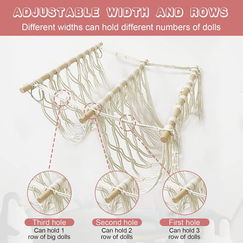 DOEGUAIY Hammock Hammock Stuffed Animal Net or Handmade Net for Stuffed Animals Corner Wall Hanging for Storage