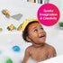 Edushape Magic Creations Bath Tub Activity Play Set, Road Construction Foam Sticker Imaginative