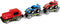 Hape Race Car Transporter | Six-Piece Wooden Toy Train Car Transport Set