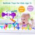 114pcs 2-4, 3-8 Suction Cup Bath Toys for Kids, Travel Essentials for Toddlers, Classroom Fidget Sensory Montessori Toy