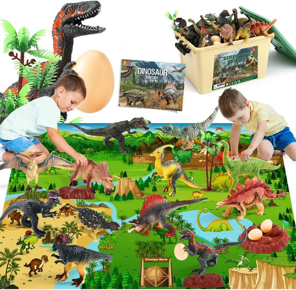 FRUSE Jurassic Dinosaur Toys Figures,12 PCS Realistic Large Dinosaur Figurines with Jumbo