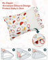 2 Pack 13"x 18" 12"x16" ALVABABY Toddler Pillowcases Stretchy Soft Kids Pillow Cover Fit or Envelope for Girl Boy
