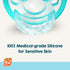 3 100% 2 Pack RaZbaby Jollypop Pacifier for Babies Months and Up, USA Made, Natural Shaped Orthodontic Binky, Lovingly