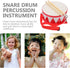 Kids 8 Inch Wooden Drum Set with 2 Drumsticks, Musical Instrument for Toddlers Boys Girls