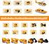 Sprstar 3-5 4-8 Series-35 Magnetic Transform Engineering Car Assembled Toys,Toy Construction Vehicles with Storage