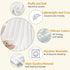 YeeJu Daisy Baby Throw Blanket, Small White Floral, 30x40, Soft Plush Fleece, Toddler Swaddle Gift