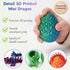 ELORION 4-Pack 3D Printed Dragon Eggs - Surprise Toys for Kids