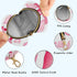 Valentines Dwarf Round Pacifier Storage Case with Zipper, Portable Pacifier Case for Travel, Diaper Bag & Purse