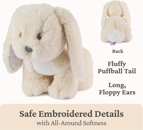 10 GUND Baby Clover Bunny Plush, Bunny Stuffed Animal for Babies and Toddlers, Cream
