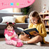 Aori 22 inch Lifelike Reborn Baby Doll with Feeding Toy Accessories Gift Set
