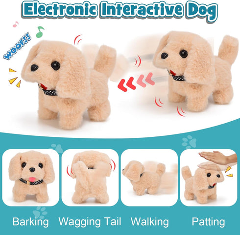 G.C 22Pcs Dog Toys Doctor Kit, Interactive Stuffed Dog Vet Kit for Pretend Play, Gifts for Kids Girls Ages 3-6+
