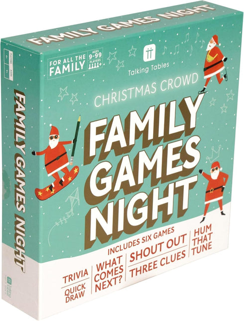 Talking Tables Christmas Family Games Night, Six Games, After Dinner Party, Fun