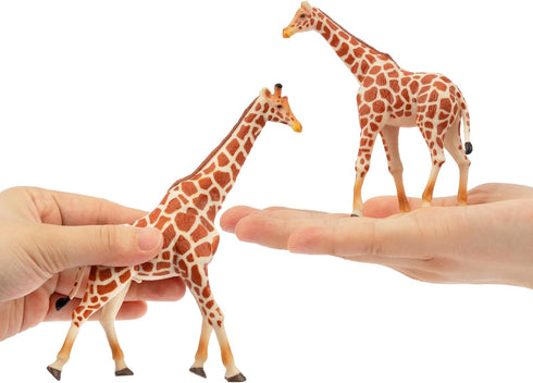 Toymany 4PCS Realistic Giraffe Figurines Playset - Includes Giraffe Cub, Educational Toy for Kids