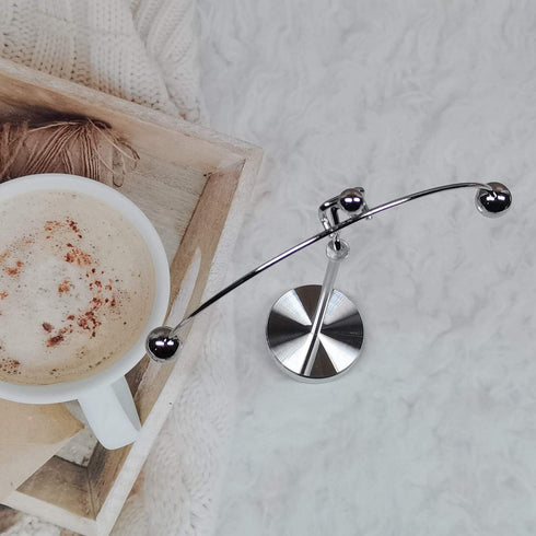 Steel Balance Toy, Kinetic Art Balancing Tumbler Toy for Home Office Decor Desk Toy PH08