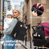 18 Backpack 4 LORADI Pockets Large Diaper Bag with Insulated Pockets and Stroller Clips, Baby Shower Essentials (Black