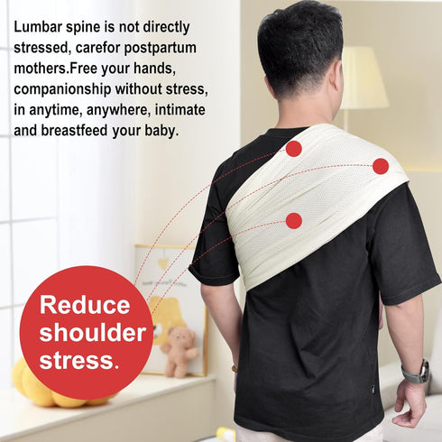 Summer Swimming CUBY Water Baby Sling Carrier Lightweight Breathable Mesh Baby Wrap Carrier Adjustable Ring Sling