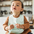 green sprouts Unisex Baby Scoop Silicone Bib in Light Blueberry