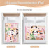 siphylline 52" 34" Cartoon Cute Animals Pink Extra Large Resuable Toddler Mattress Pads Waterproof Washable Baby Diaper