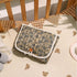 Floral Quilted Baby Diaper Changing Pad - Brown Floral Design