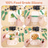 11Pcs Sets,Cooking Set 1-3,Green TYRY.HU BPA Free Kids Play Kitchen Accessories Toy, Silicone Pretend Play Food Toys