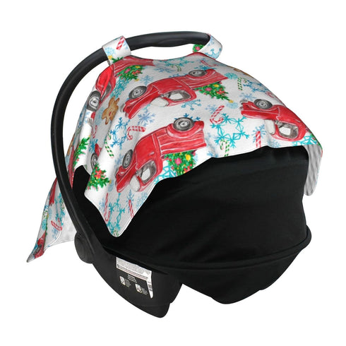 Schgap Christmas Baby Car Seat Covers Canopy Nursing Cover Breastfeeding Baby Carrier Cover Carseat Canopy for Shower