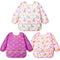 Lictin 3 Pack Baby Bibs for Boy or Girl, Cute Long Sleeve