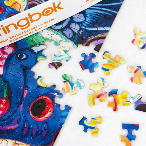 Springbok's Sugar Skulls 1000 Piece Jigsaw Puzzle - Colorful Display of Painted Skulls, Mexican Folk Art
