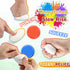 24 Pcs DIY Easter Eggs for Kids with 12 Color Markers, White Squeeze Creamy Slow Rising Balls