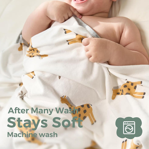 Momcozy Set Best Wishes Baby Towel with Hooded-Original Design Baby Towel -Soft & Absorbent- Shower Gifts or Bath