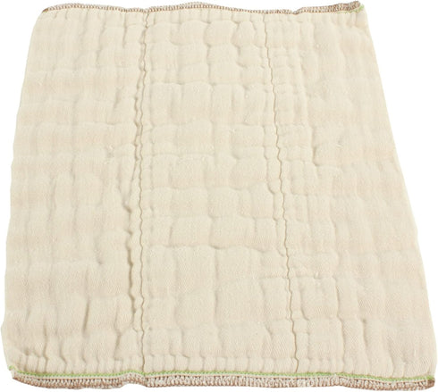 OsoCozy (6pk) Organic Cotton Prefold Cloth Diapers - Super-Soft, Thick, Absorbent, Durable and Ecologically Friendlier.