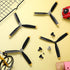 Outus 6 Sets 3 F4u 761-8 761-9 761-16 T28 P47 Adapters(500mm) Plane Propeller Blade Compatible with Rc Fighter Remote