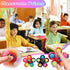 24 Packs, SCIONE Pcs Tie Dye Fidget Spinners, Sensory Toys for Kids, Flower Simple Dimple Hand Spinners, Stress Relief