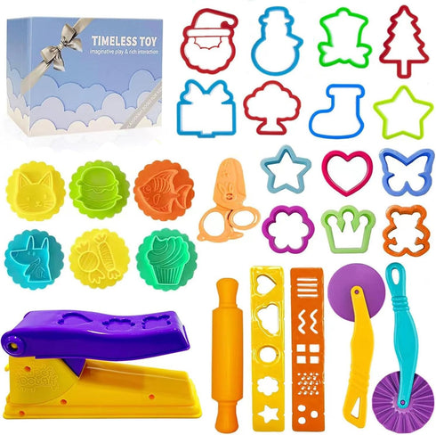 Dough Tools for Kids- Play Sets Accessories Include Animal Molds Stamps Cutter