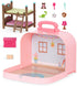 Li’l Woodzeez Bunk Beds Playset - Compact Travel Suitcase with Dollhouse Furniture & Accessories for Kids Age 3+