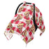 Mazeann Plaid Pizzas Slices Car Seat Cover Baby Breathable Soft Infant Carseat Covers