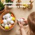15 SallyFashion PCS Fake Easter Eggs, Wooden Play Kitchen Egg Toys for Kids Dying Painting Egg Hunts Basket