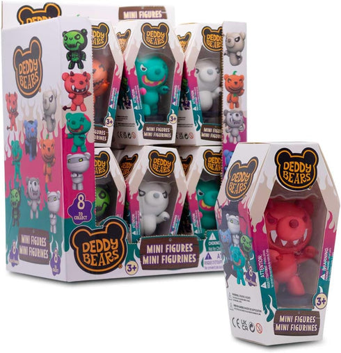 1 Just Toys LLC Deddy Bears Mini Figures Series Collectible Horror-Themed Blind Figures Glow-in-The-Dark Howler & Rare