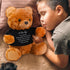 Bear Plush Stuffed Animal Sympathy Gift, Bear Hug Sign Clothing, Comfort Gift for Kids, Condolences Memorial (Brown,