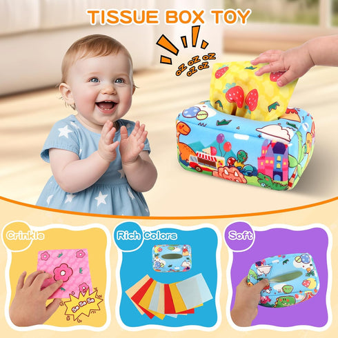 Flyxingxia 6-12 7 1 Montessori Toys for Babies Months, in Wooden Educational Development Toys Sensory Learning Gift