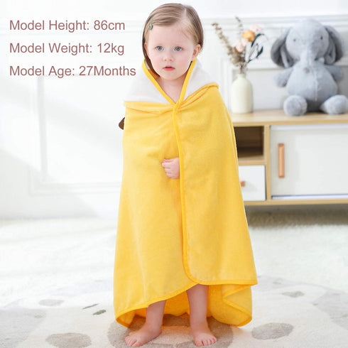 0-6T, MICHLEY Animal Hooded Baby Bath Towel Toddler Premium Cotton Absorbent Washcloth for Girls Boys Giraffe