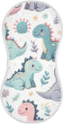 FLildon 2PCS Muslin Burp Cloth for Baby Cute Little Dinosaurs Super Absorbent Burping Cloths, Bibs for Newborn Boys