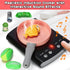 168Pcs Set, Playset Kids Play Kitchen Accessories Toy Pretend Cooking Food with Induction Cooktop, Pot, Pan, Utensils