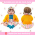 20-22 Inch 2 Set 20 Inch 7 ECORELF Reborn Doll Clothes for Dolls, Baby Doll Clothes Accessories Pcs Include Dress Coat