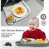 Baby Dining Tray Compatible with Inglesina Fast Table Chair - Silicone Feeding Tray, Dishwasher Safe, BPA Free, White