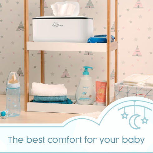 S1 Avec Maman Baby Wipe Warmer Dispenser - Adjustable Digital Temperature Control - Wipe Warmer and Baby Wet Wipes