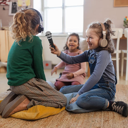 IMIKEYA Kids Microphone, Pretend Play Plastic Microphone for Birthday Favors, Costume Prop