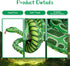 Giant Snake Stuffed Animal, 149 inch Large Lifelike Jumbo Plush Toy for Kids, Curving Huge Snake Gift