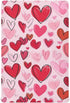 Caikeny Fitted Crib Sheet for Boys Girls Pink Red Heart Baby Crib Sheets