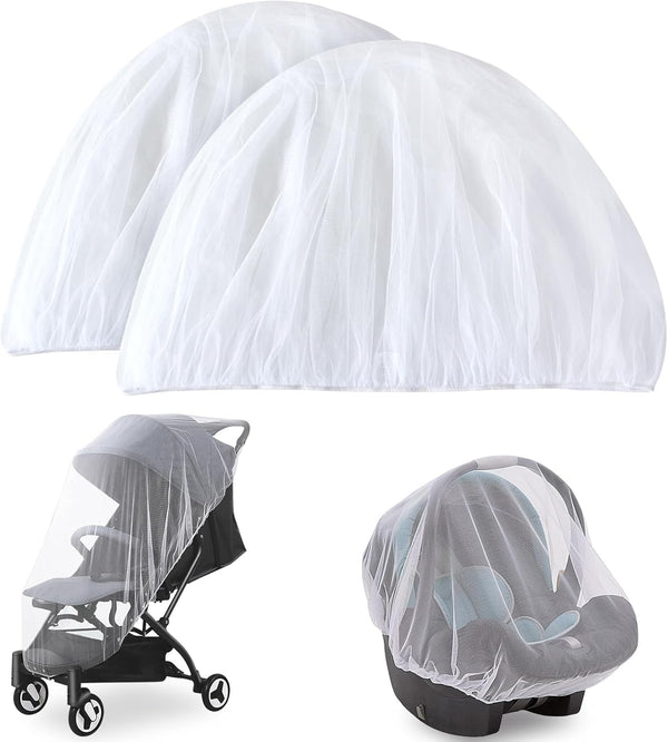 Mosquito Net for Stroller(2 Pack), Baby Mosquito Net for Car Seat, Bassinets,